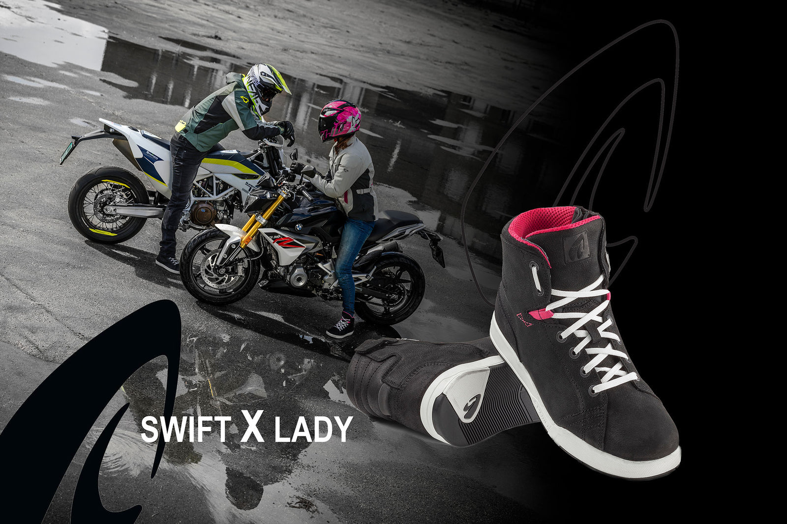 forma swift x lady womens motorcycle boots footwear main home support help