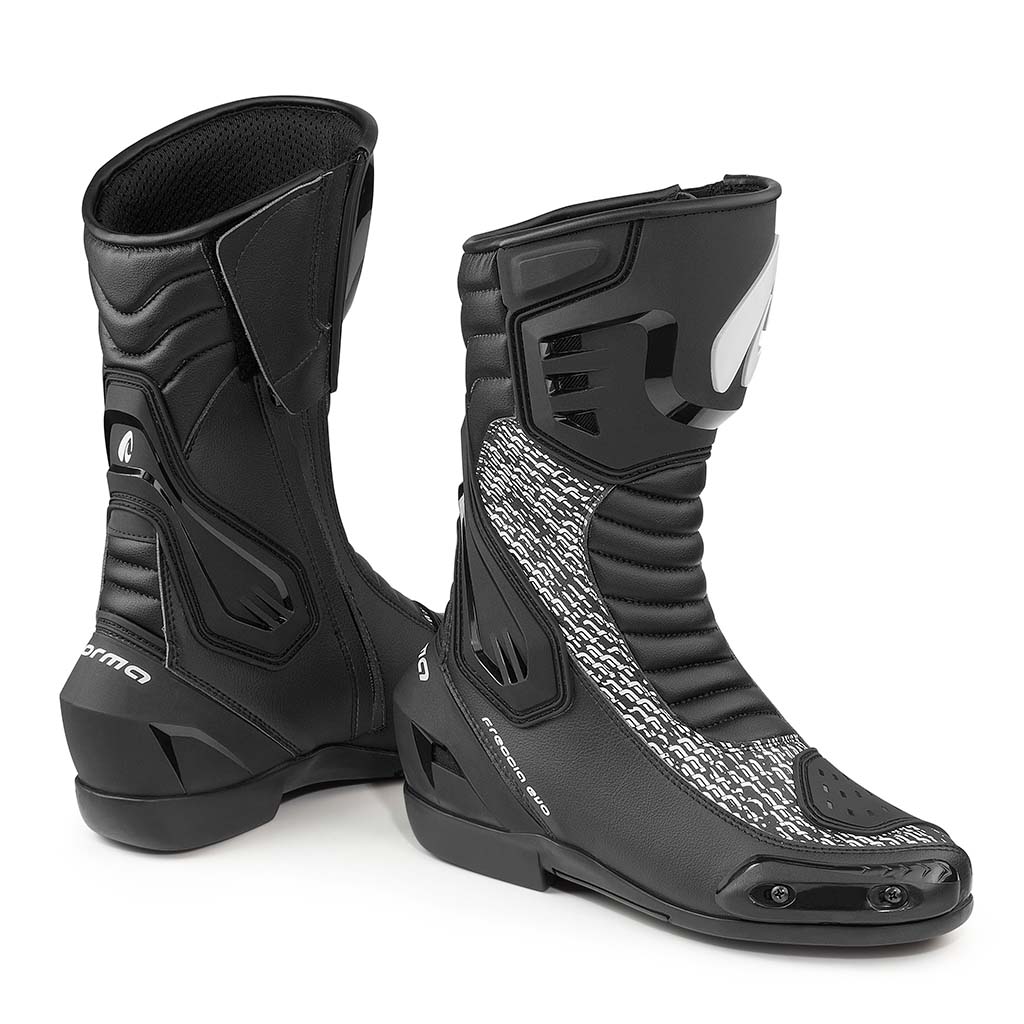Forma Freccia バイクブーツ サイズ42 ブラック/ホワイト motorcycle boots | Forma Freccia Evo black street road track