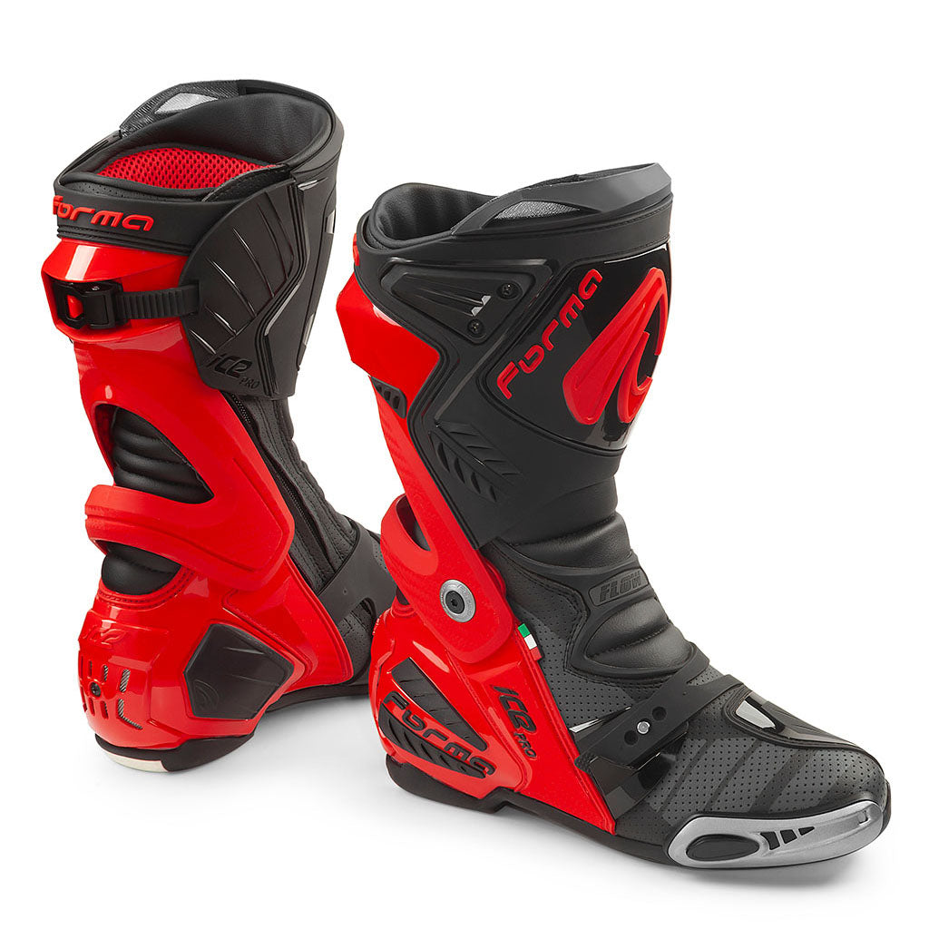 motorcycle boots | Forma Ice Pro Flow road racing red black street