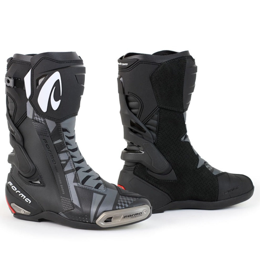 motorcycle boots forma phantom black race