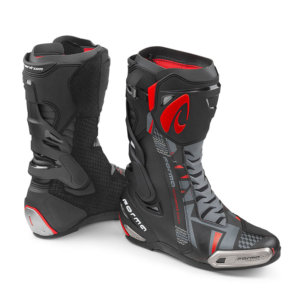 motorcycle boots | Forma Phantom black red road racing motogp