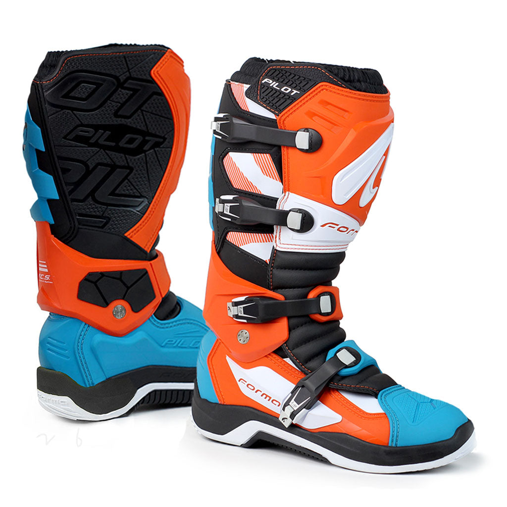 motocross boots Forma Pilot orange latest offroad racing boots ktm