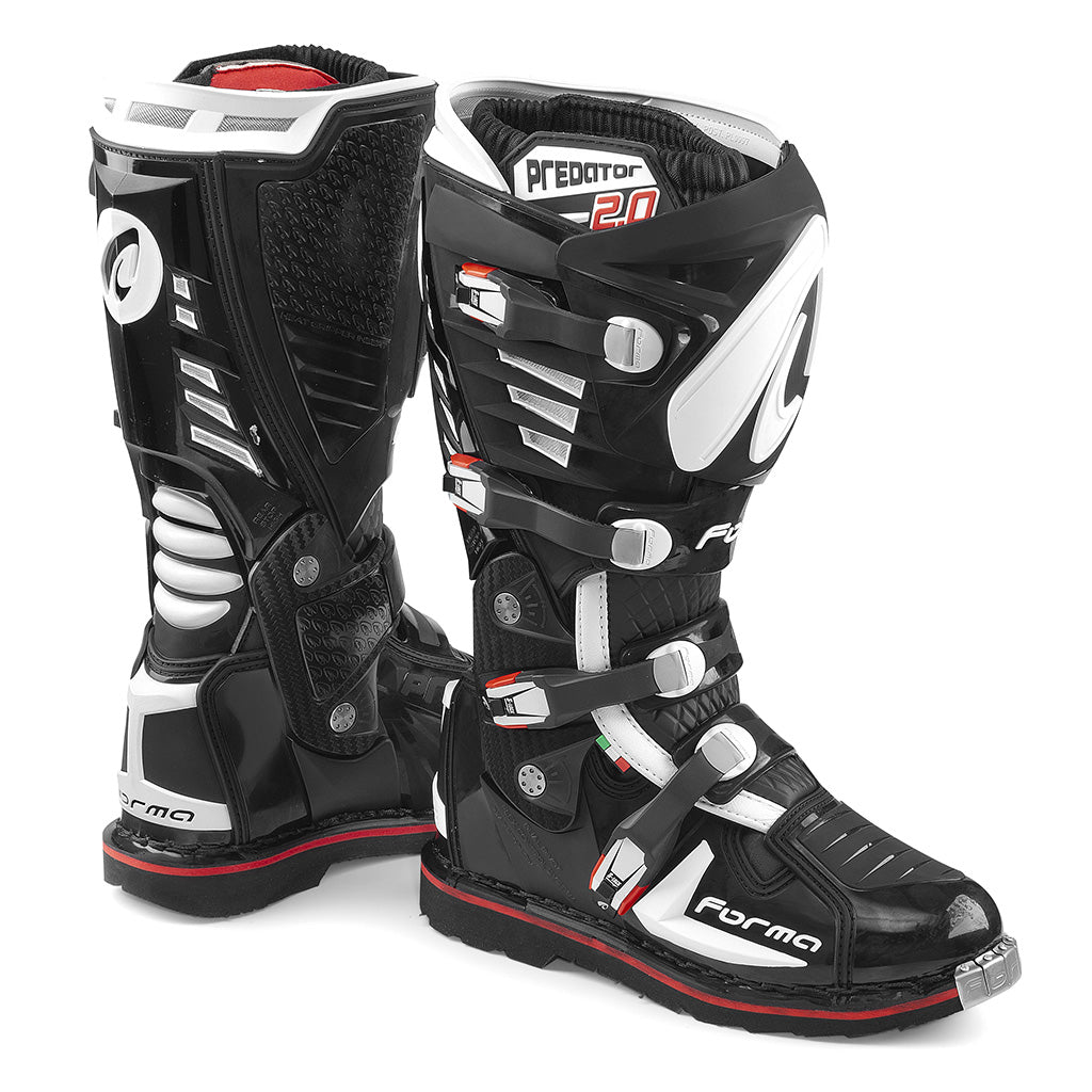 motocross boots Forma Predator 2.0 black motorcycle mx gncc ama racing supercross tech alpine 7 8 10 riding gear