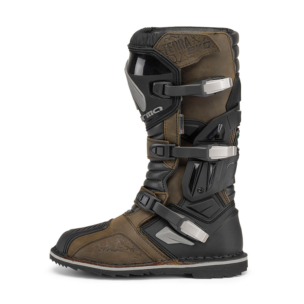 motorcycle boots | Forma Terra Evo brown adventure adv dual