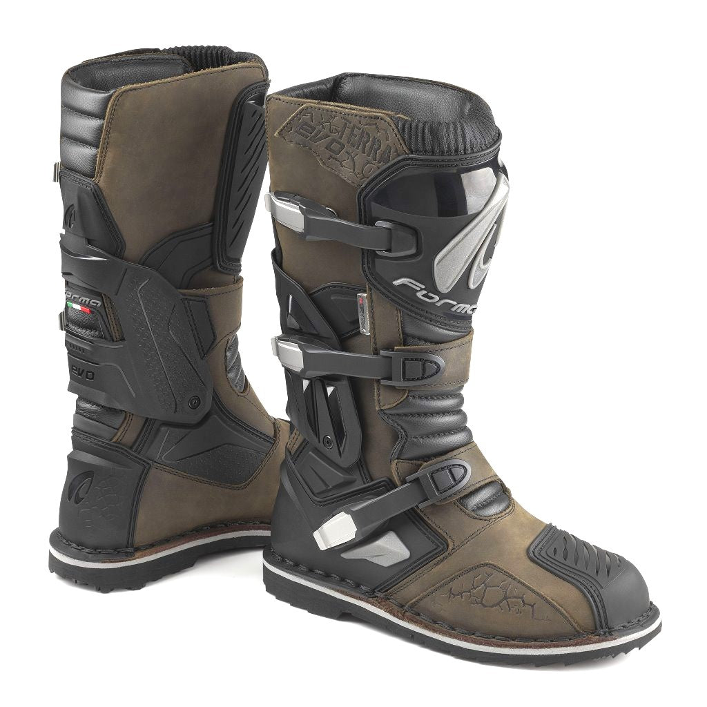 motorcycle boots | Forma Terra Evo brown adventure adv dual