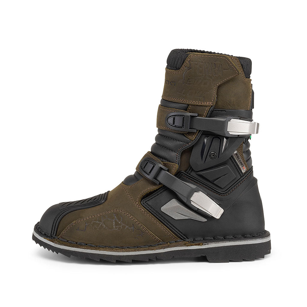 motorcycle boots | Forma Terra Evo Low brown adventure dual best