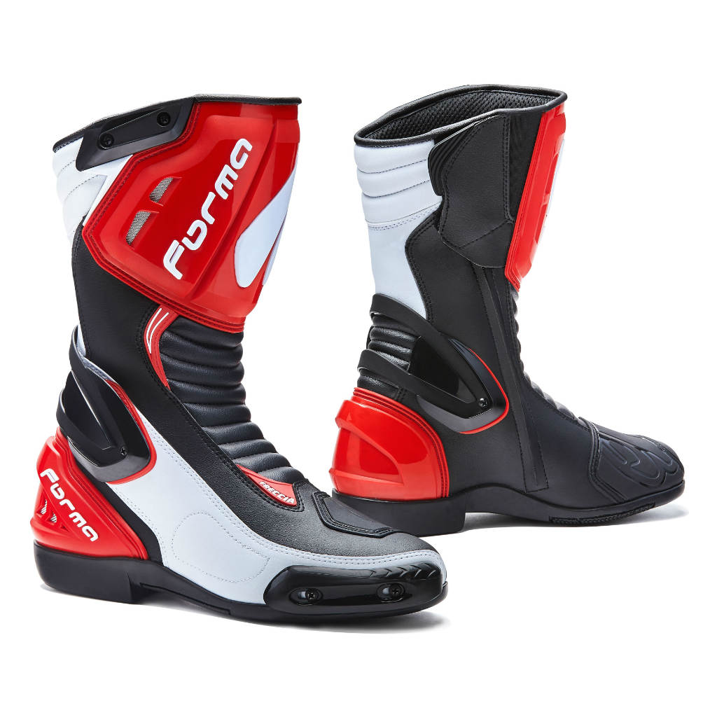 Forma Freccia motorcycle boots, red, home main usa america world service support warranty customer