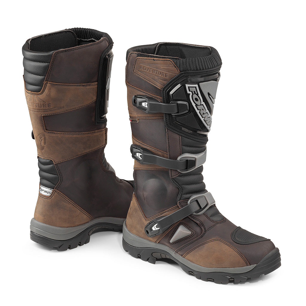 motorcycle boots Forma Adventure Dry brown adv road waterproof