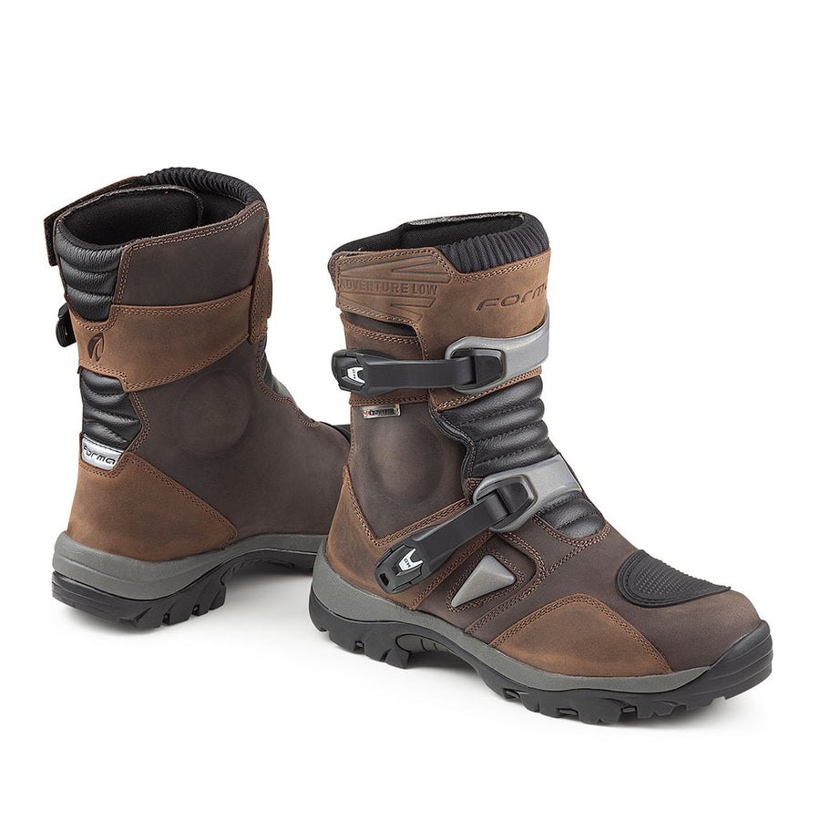 motorcycle boots | Forma Adventure Low Dry brown adv touring riding ...