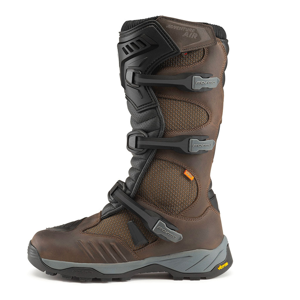 Forma motorcycle boots adventure air brown comfort new release waterproof 2026 main home usa italy d30 touring adv 