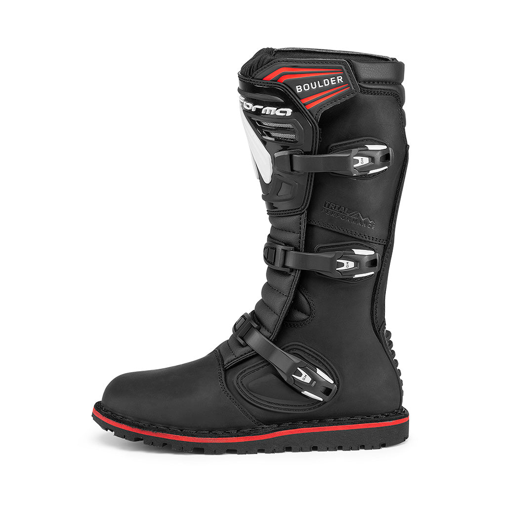 motorcycle boots | Forma Boulder black trial trials dual adv