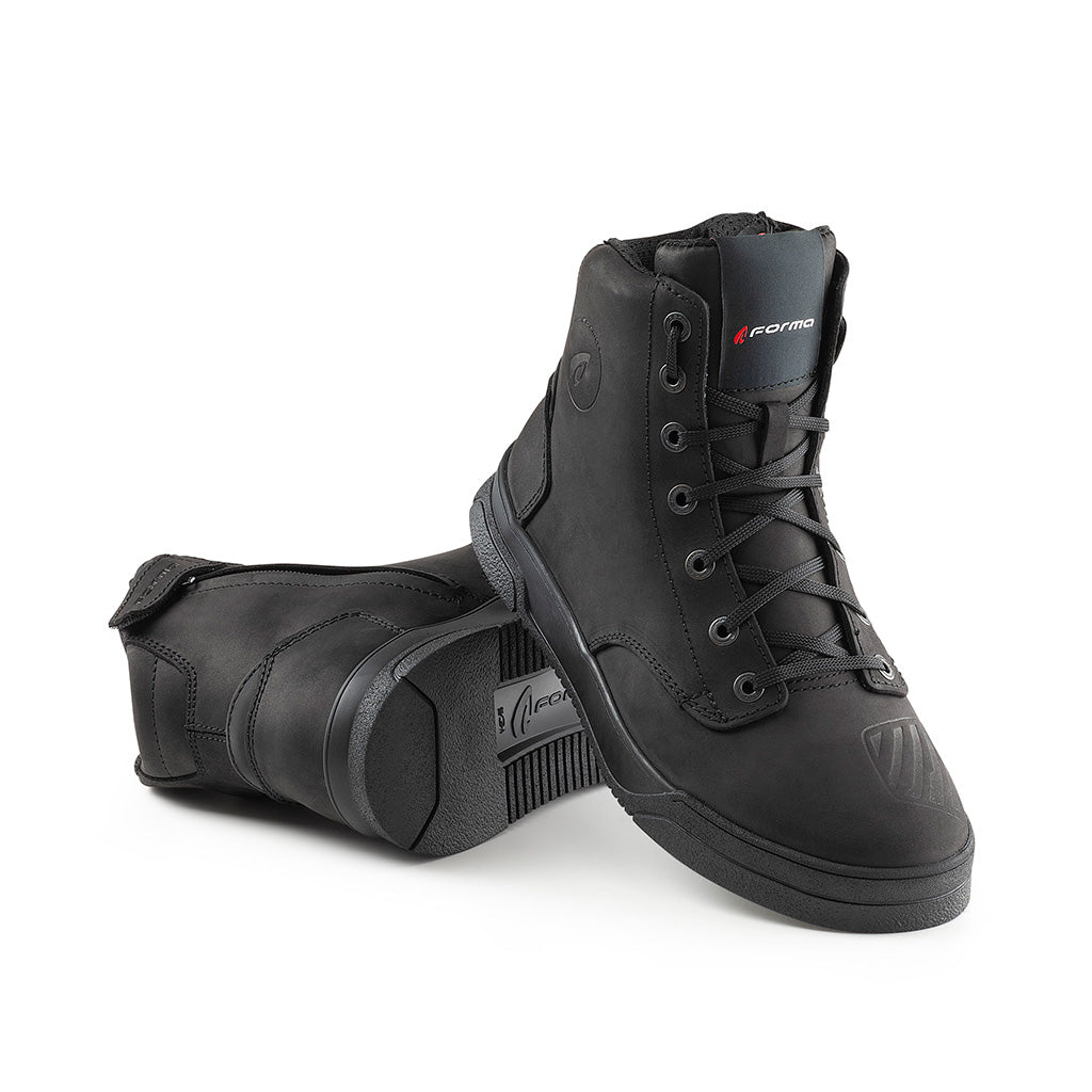 motorcycle boots Forma CITY Dry black waterproof riding urban