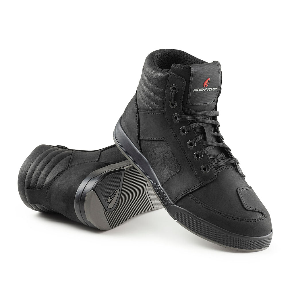 motorcycle boots | Forma Ground Dry black urban waterproof