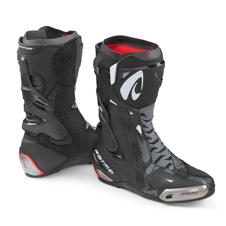 Forma phantom boots flow usa motorcycle  black footwear motogp gear tech track street road alpine home main support 
