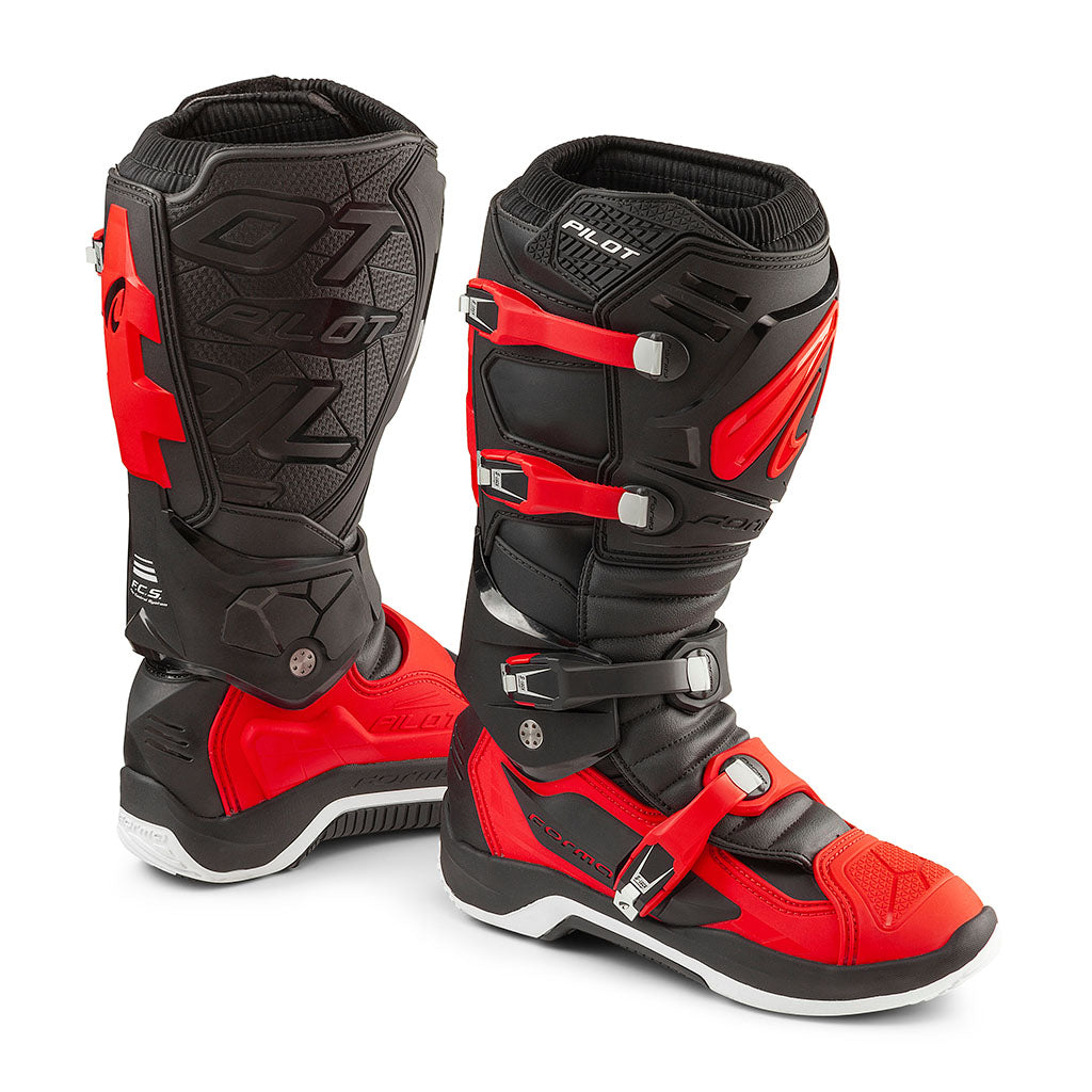 motocross boots | Forma Pilot offroad motocycle boots red mx tech