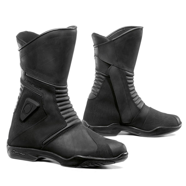 motorcycle boots touring forma voyage fcomfort full grain oiled leather waterproof drytex riding gear